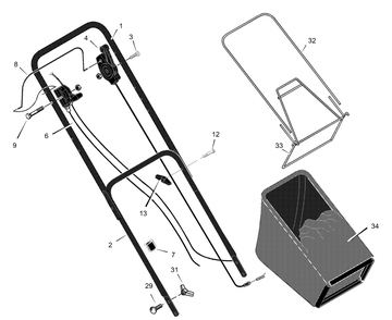 Part Location Diagram of 1101348 Murray Bag, Cloth - GRAY